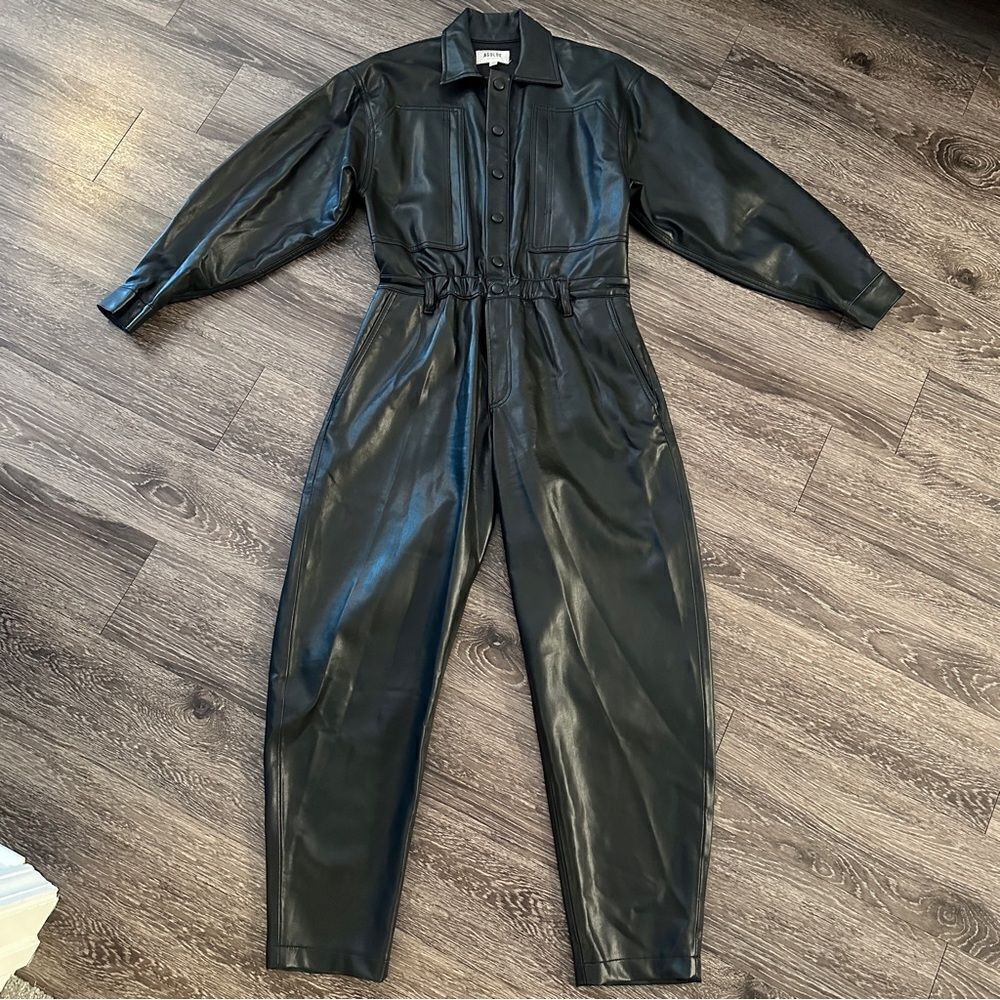 AGOLDE Vegan Leather 80's Jumpsuit